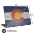 Colorado Flag Dark Wood Universal Laptop 16in (13 x 9.4in) Skin